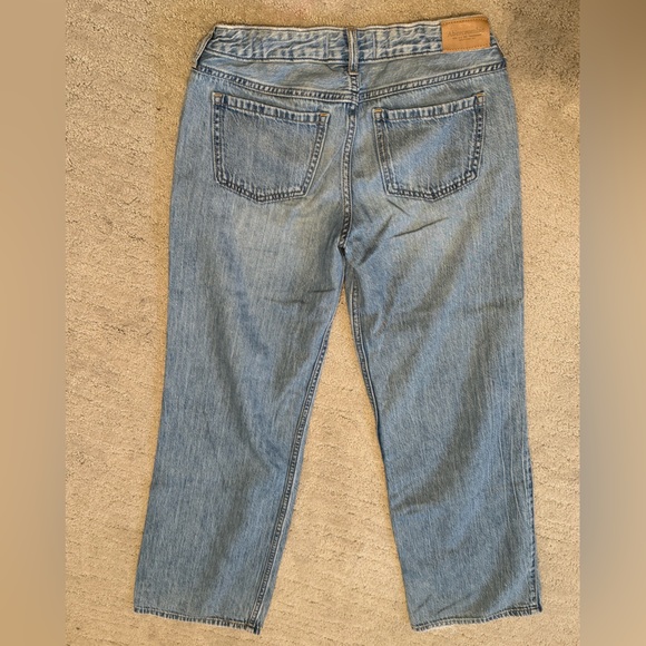 Abercrombie Kids low rise baggy Light Blue Denim Jeans Size 11/12 Long - Picture 4 of 4